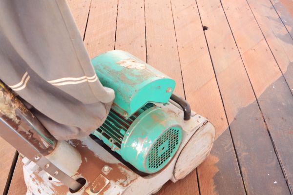 Cedar Deck Sanding in Roanoke